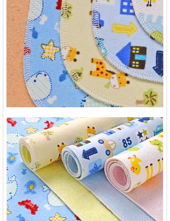 2pcs Pack Monvecle Baby Infant Waterproof Cotton Changing Pads Washable Resuable Diapers Liners Mats (2pcs Pink-28"x20")