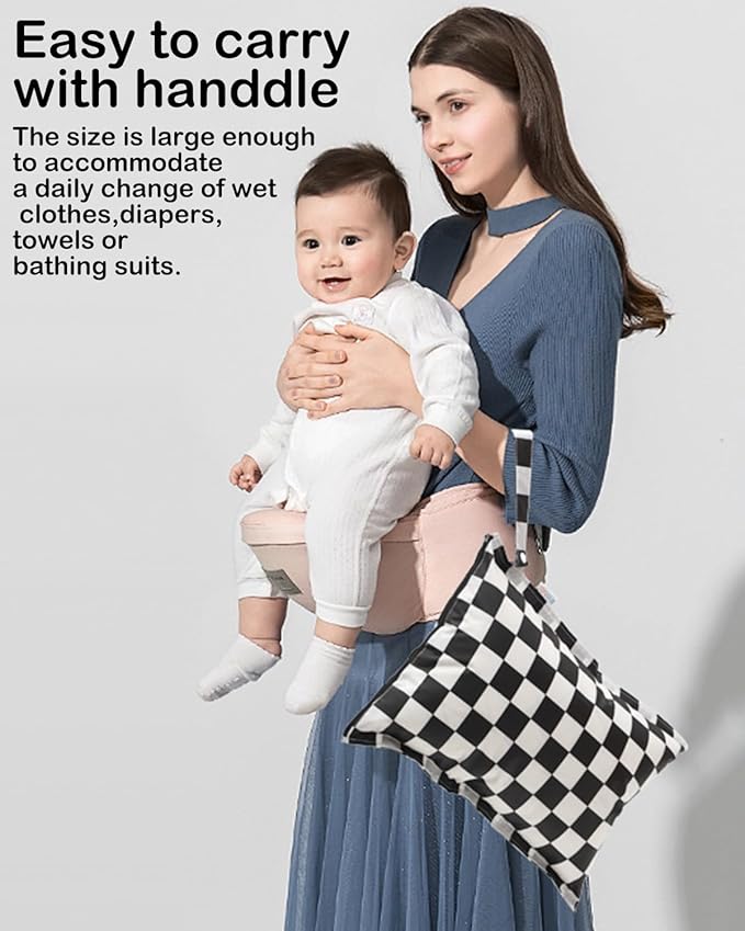 ALVA Waterproof Leakproof Wet Dry Bag 2-Pack | Reusable for Swim, Baby Clothes, Diapers & Travel 2LK08