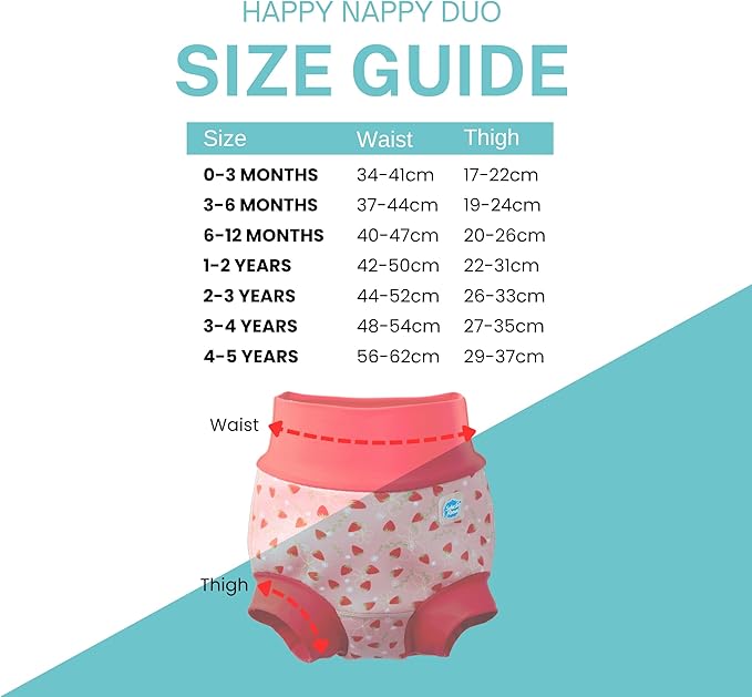 Splash About Happy Nappy Duo, Strawberry Field, 3-6 Months