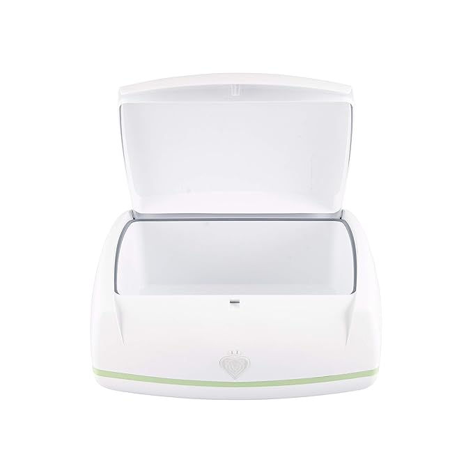 Prince Lionheart Warmies Wipes Warmer Designed for Reusable Cloth Wipes | Soft Glow Nighlight | Includes 1 everFRESH Pillow and 4 Warmies Cloth Wipes