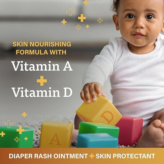 A+D Original Diaper Rash Ointment, Baby Skin Protectant with Lanolin and Petrolatum, Seals Out Wetness, Helps Prevent Diaper Rash, 1.5 Ounce Tube, Packaging May Vary