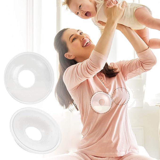 Silicone Breast Shells Milk Collector for Nursing Mom Breastfeeding Mom Nipple Protector Reusable Breast Milk Saver 2Pcs