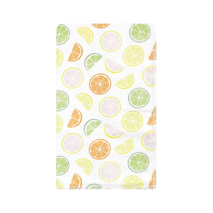 Hudson Baby Unisex Baby Cotton Flannel Burp Cloths, Citrus Orange, One Size