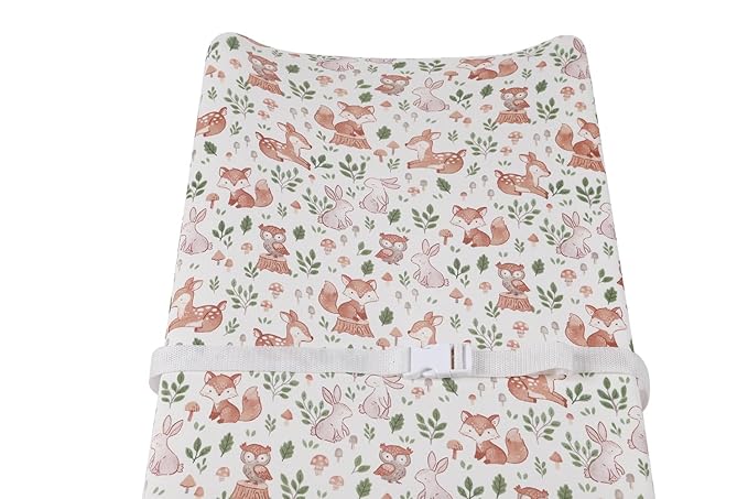 Changing Pad Cover Set 3 Pack Jersey Knit Ultra Soft for Baby Boys Girls Green/Brown/Fox