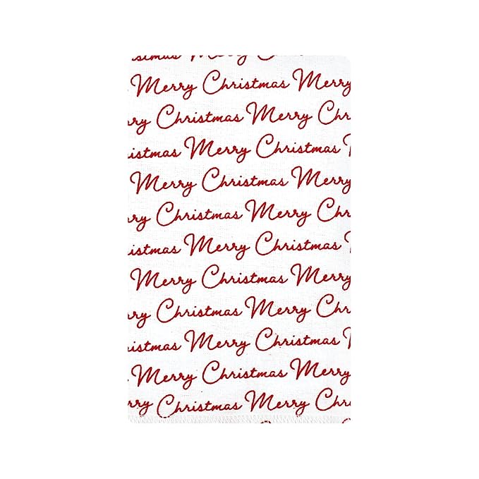 Hudson Baby Unisex Baby Cotton Flannel Burp Cloths, Christmas Scene, One Size