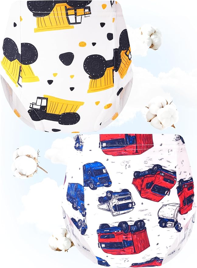 Boys Potty Training Underwear Pee Pants Cotton Absorbent Leak Resistant 4-Pack For Toddler 2t 3t 4t 5t 6 7 8 10