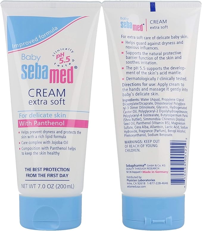 Sebamed Baby Cream Extra Soft, 7 oz, 2 Pack