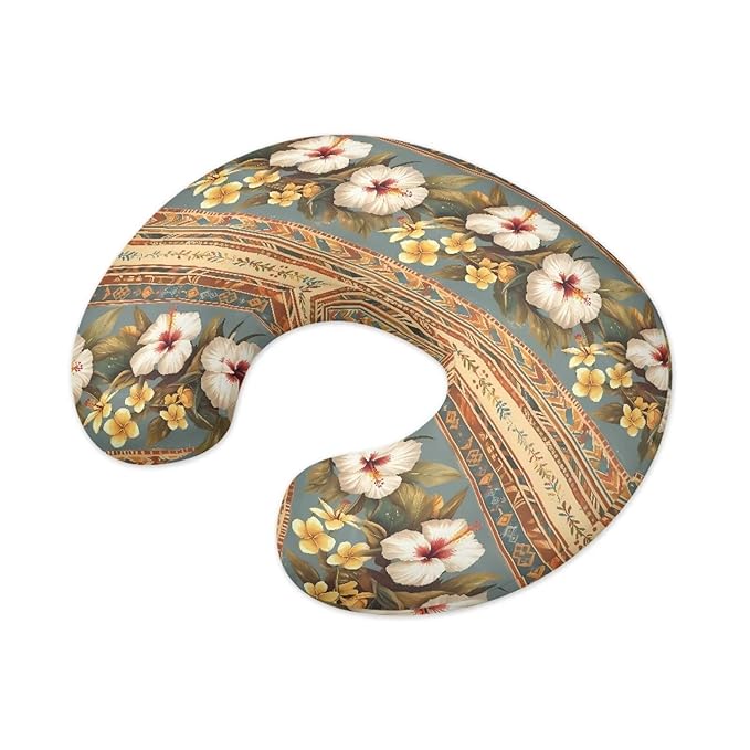 Hibiscus Stretchy Nursing Pillow Covers Soft and Comfortable Fits On Standard Tribe Stripe Southwestern Infant Nursing Pillows for Baby Boy Girl