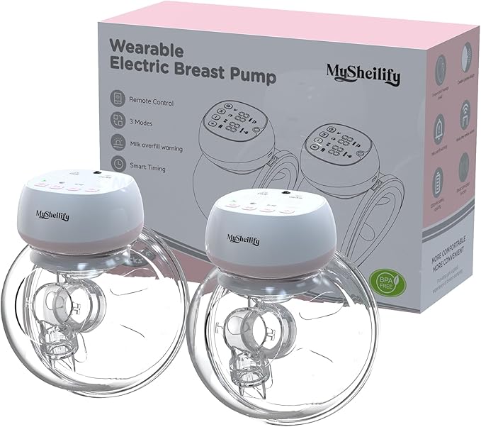 Portable Breast Pump for Busy Moms | Hands Free Electric Breast Pump, Ultra Quiet and Comfortable | Maximize Milk Output Anytime