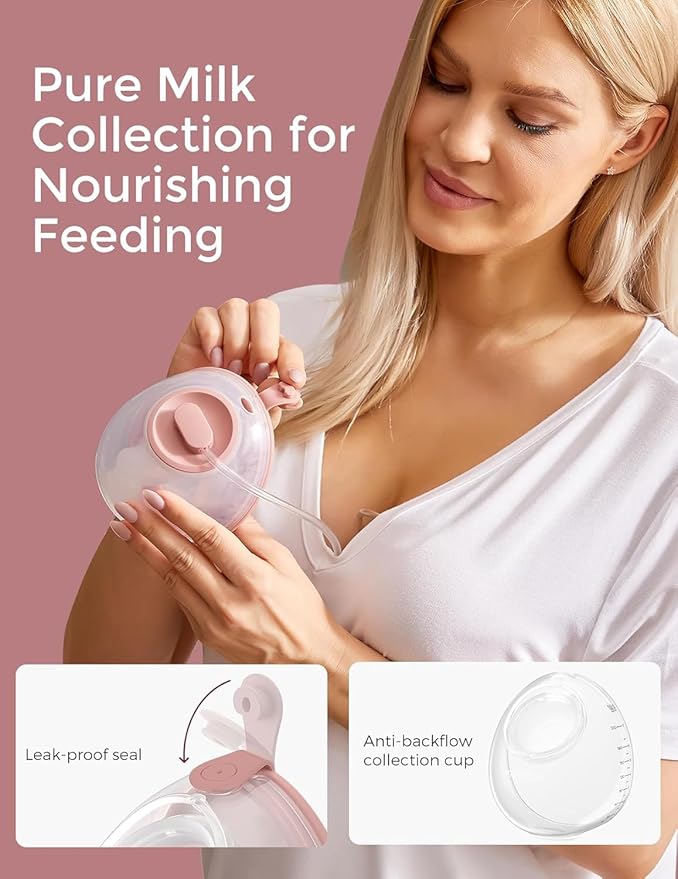 Momcozy Wearable Breast Pump V2 Pro Ultra-Lightweight, Double Electric Breast Pump Hands-Free & Portable Pump with Upgraded Flange, Quiet & Leak-Proof Electric Pump for Pumping Moms