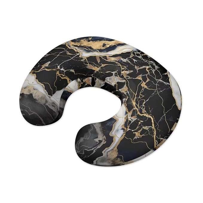 Marble Nursing Pillow Cover Quick-Dry Fabric Fits The Original Support Pillow for Breastfeeding and Bottle Feeding Soft Snug Fits On Infant Nursing Pillow