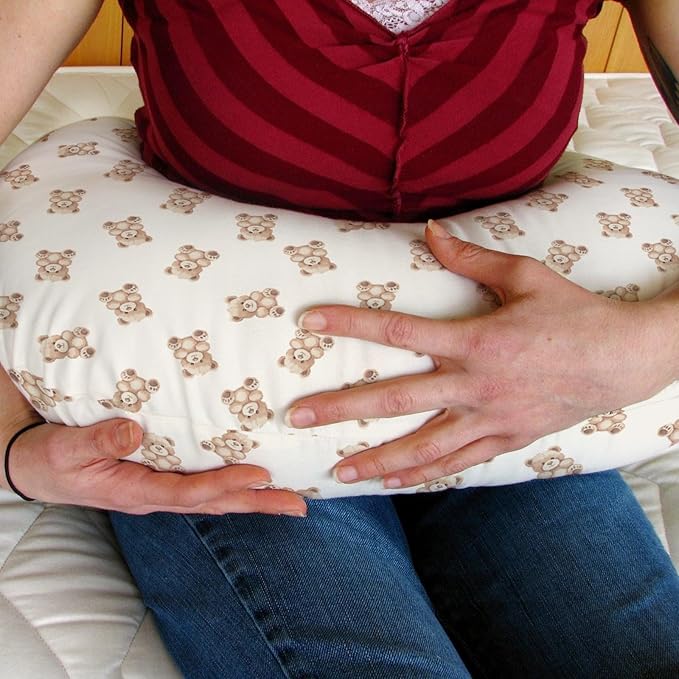 Neutral Boho Bears Baby Nursing Pillow Covers for Boy Girl Cute Vintage Brown Bear Nursing Pillowcase for Breastfeeding Pillows Gender Neutral Animal Soft Stretchy Slipcovers for Newborn Infant