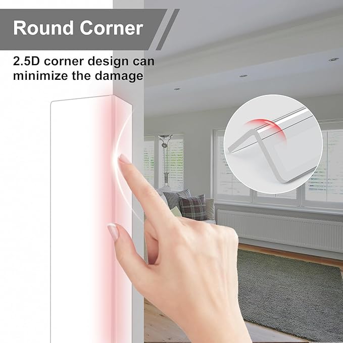 Clear Corner Guards for Walls,59 in(L) X 1-5/8 Inch(W) Wall Corner Protector,Corner Guard for Edge Protect,Plastic Corner Protectors for Walls Prevent Scratch,Easy to Install,4PCS