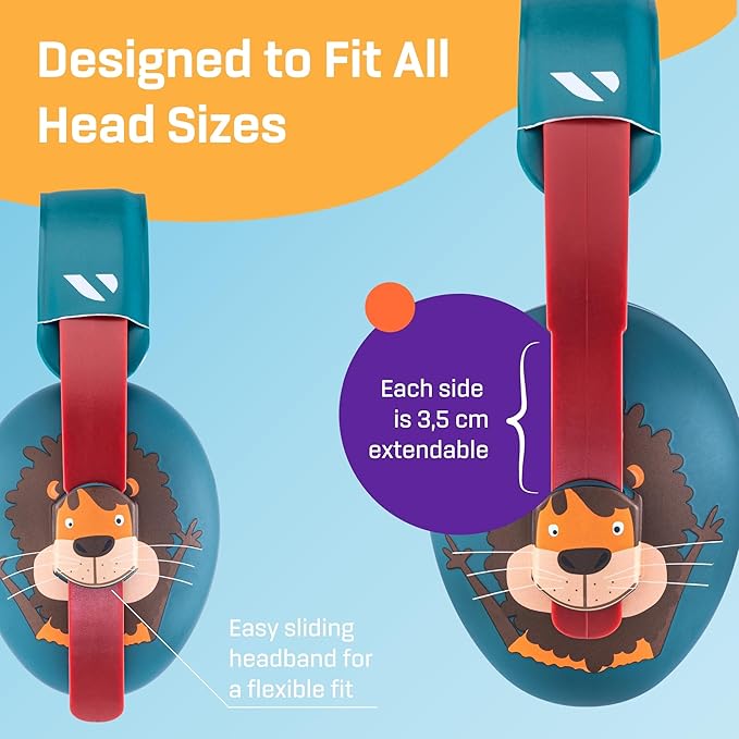 Vanderfields - Hearing Protection Ear Muffs - Over 33 dB (2K Hz) Broad Noise Cancelling Sound Reduction - Baby and Toddlers