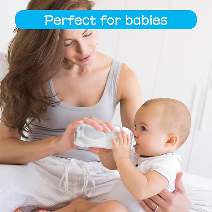 4-Count Silicone Bottle Nipples for Tommee Tippee Natural Start Anti-Colic Bottles & Advanced Anti-Colic Bottles & Close to Natural Bottless and NUK Simply Natura Bottle, Slow Flow, 1m+