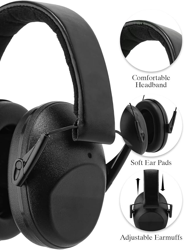 Noise Canceling Headphones for Kids 2PACK, 25-31NR Noise Reduction Earmuffs for Fireworks, Autism