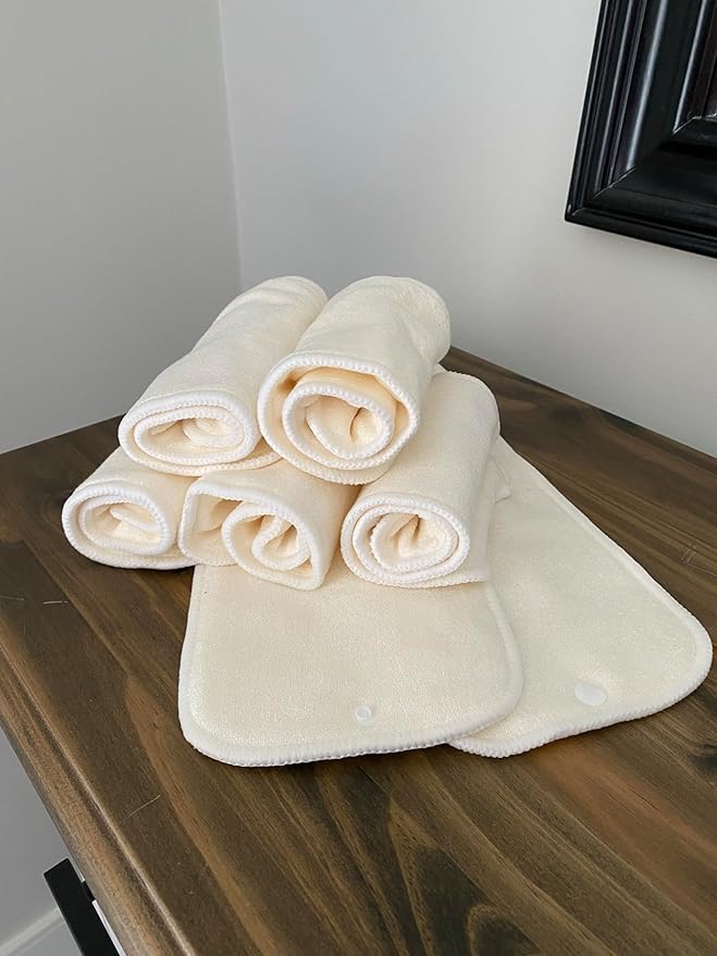 Nora's Nursery Cloth Diapers + 7 Pack Inserts with Snap