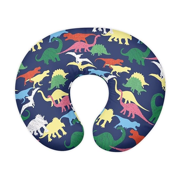 Nursing Pillow Cover Dinosaur Quick-Dry Fabric Fits The Original Support Pillow for Breastfeeding and Bottle Feeding Stretchy Nursing Pillow Cover