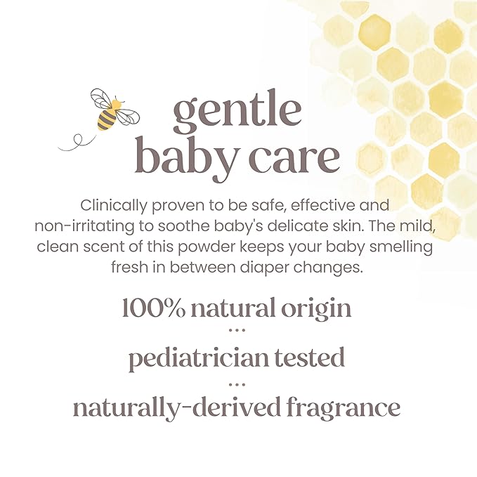 Burt's Bees Baby Dusting Powder,100% Natural Origin Baby Powder Talc-Free,7.5 oz. Bottle,(Pack of 2)