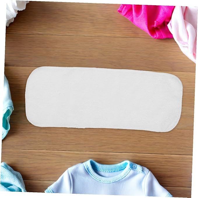 Abaodam 8pcs Boy Girl Diaper Liners Newborn Preemie Soft Absorbent Breathable Cloth Diapers Liners