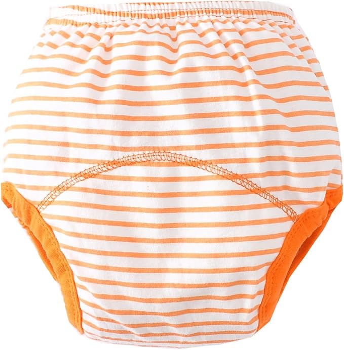 Cotton Reusable Baby Training Pants Unisex Potty Toddler Underpants Kids Waterproof Breathable Underwear 6-Pack