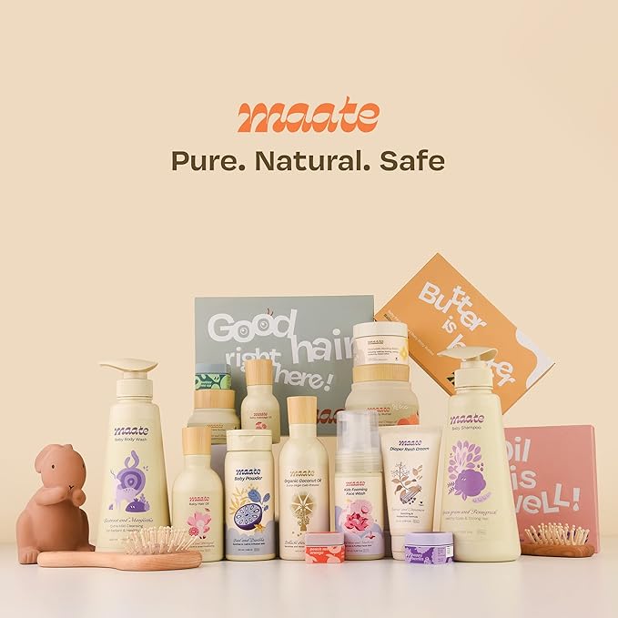 MAATE Baby Diaper Rash Cream | Provides Healing, Prevent Rashes & Irritation | Enriched with Vetiver, Cinnamon and Rosemary Oils | Dermatologically Tested & Vegan | (70 ml)