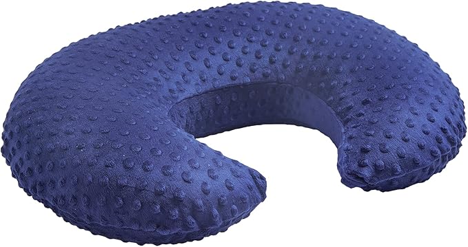 Baby Nursing Pillow Cover, Nursing Pillow Slipcovers for Breastfeeding Moms, Ultra-Soft Fit Standard Infant Nursing Pillows for Infant Newborn Baby Boy Girl (Estate Blue)