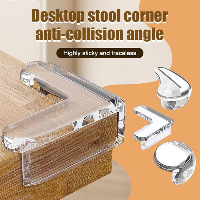 10pcs Corner Protector Baby, Baby Proof Corners and Edges, Clear Table Corner Covers Baby, Corner Guards for Table Edges & Sharp Corners (10pcs L Shape)