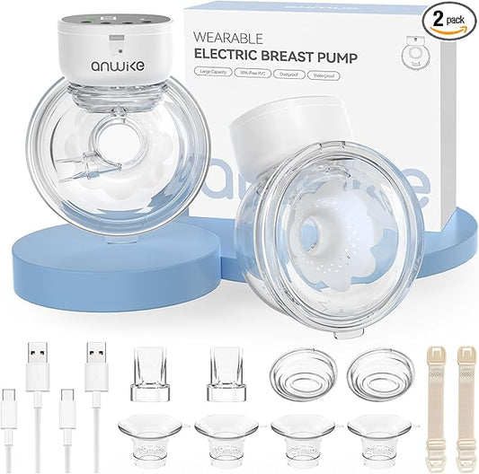 Electric Breast Pump with Models MY-376, Wearable Breast Pump Hands Free for Travel & Home, 4 Modes 9 Levels, 135° Flange, Quiet 40dB, BPA-Free, Easy to Clean & Gift for New Moms, Black
