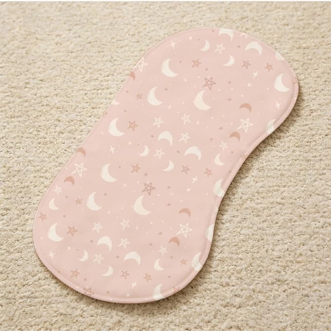 4 Pack Baby Burp Cloths for Boys Girls, Soft Cotton, Boho Rainbow and Cute Animals Design, Super Absorbent Baby Burping Cloths for Newborns, Machine Washable and Reusable Baby Spit-Up Cloths