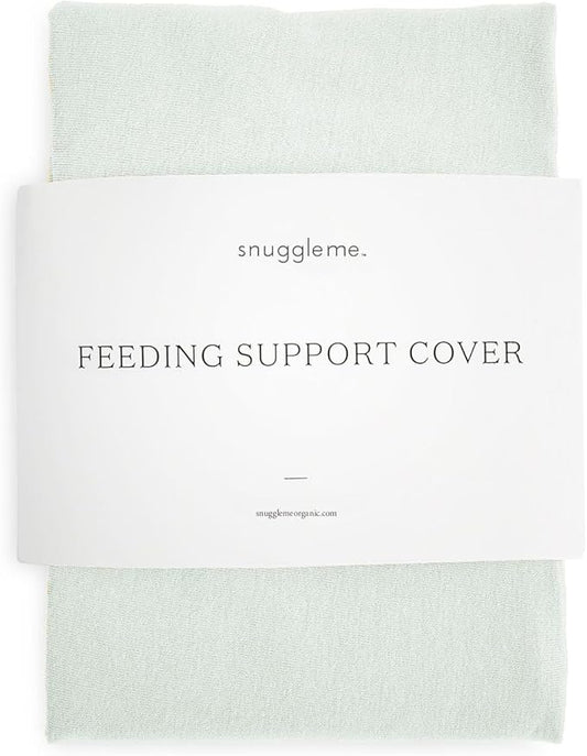 Snuggle Me Organic Feeding Support Pillow Cover, Machine Washable 100% Organic Cotton, Soft Nursing Cover for Breastfeeding, Pillow Slipcover for Baby Girls Boys Newborn - Sage