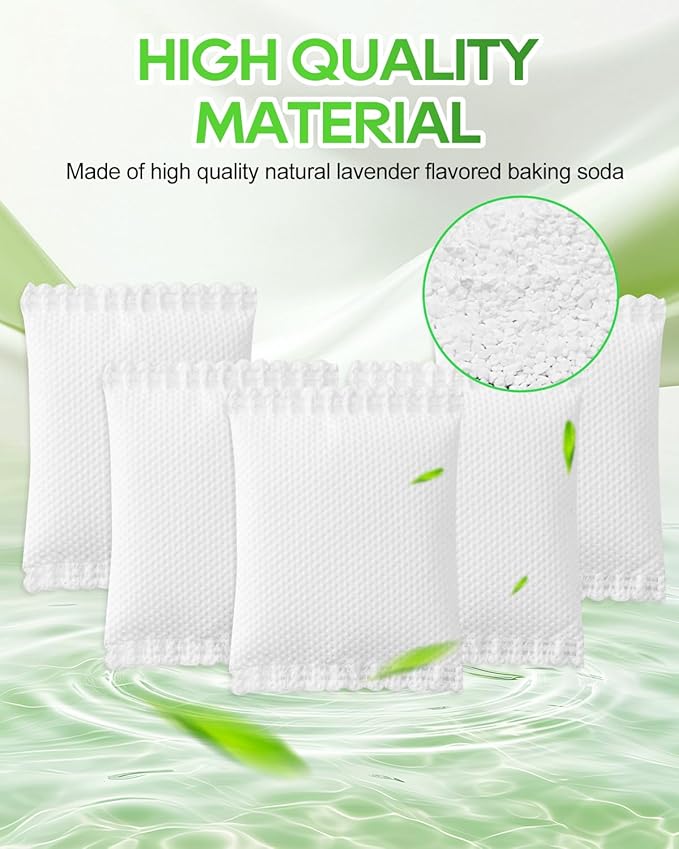 Diaper Pail Deodorizer Odor Absorber Filter Refill Compatible with Diaper Genie Complete Pail, Lavender Scented Diaper Pail Odor Eliminator, 12 Pack