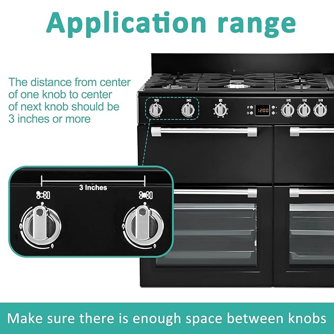 Stove Knob Covers for Child Safety 5 Packs Babepai Upgraded Double-Key Design Universal Size Baby Safety Gas Oven Knob Covers Stove Guard Kid Proofing
