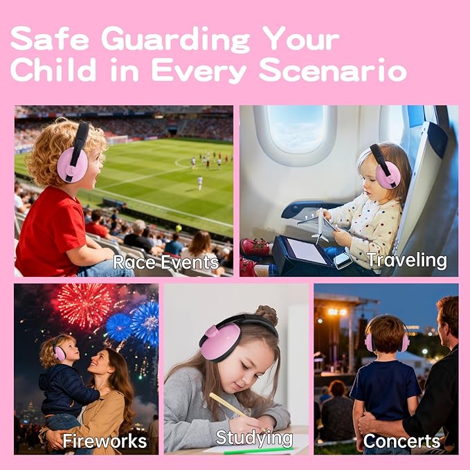 EARMOR Baby Ear Protection Earmuffs for Kids, SNR 22dB Noise Cancelling Headphones for Kids, Effectively Reduce Harmful Noise