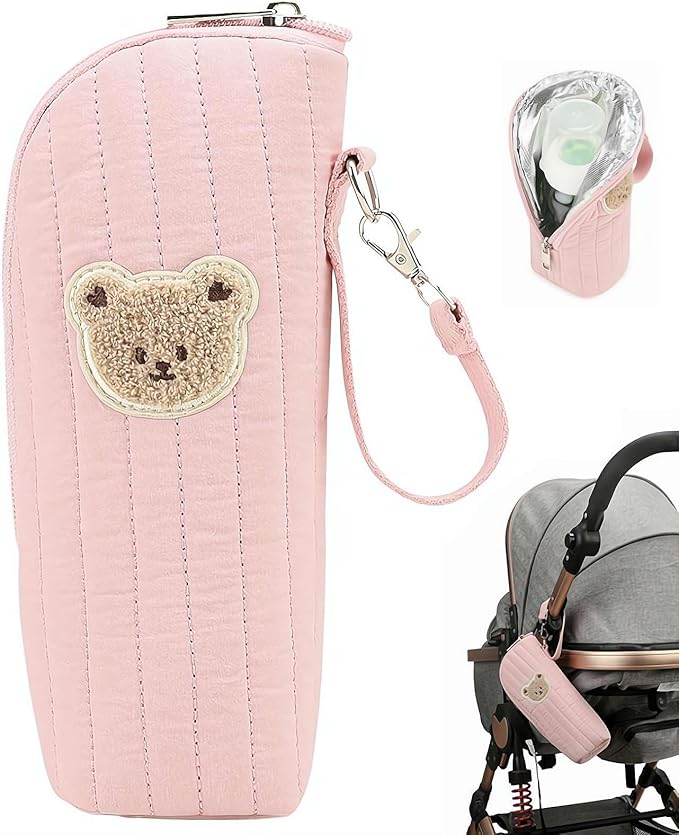 Insulated Baby Bottle Bag,Baby Bottle Carrier, Babyy Bottlle Cooler Bag,Portable Tote For Breast Milk Storage Preservation Transport Daycare Travel Portable Daycare Bottlle Bags