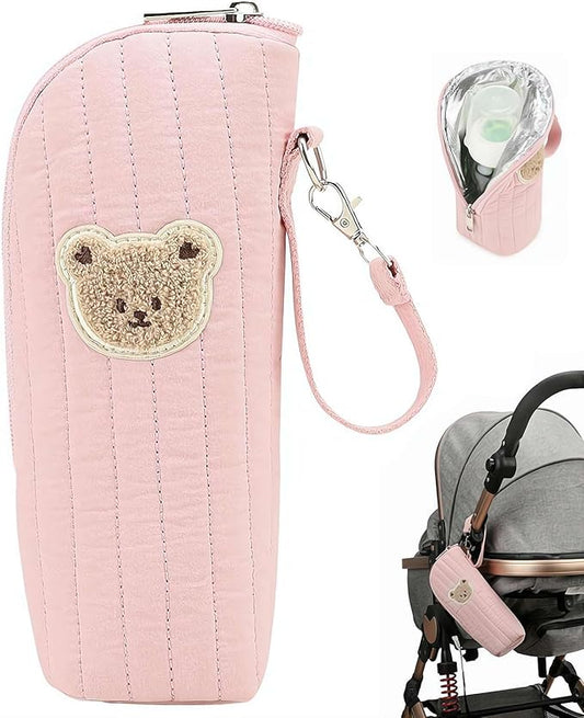 Insulated Baby Bottle Bag,Baby Bottle Carrier, Babyy Bottlle Cooler Bag,Portable Tote For Breast Milk Storage Preservation Transport Daycare Travel Portable Daycare Bottlle Bags