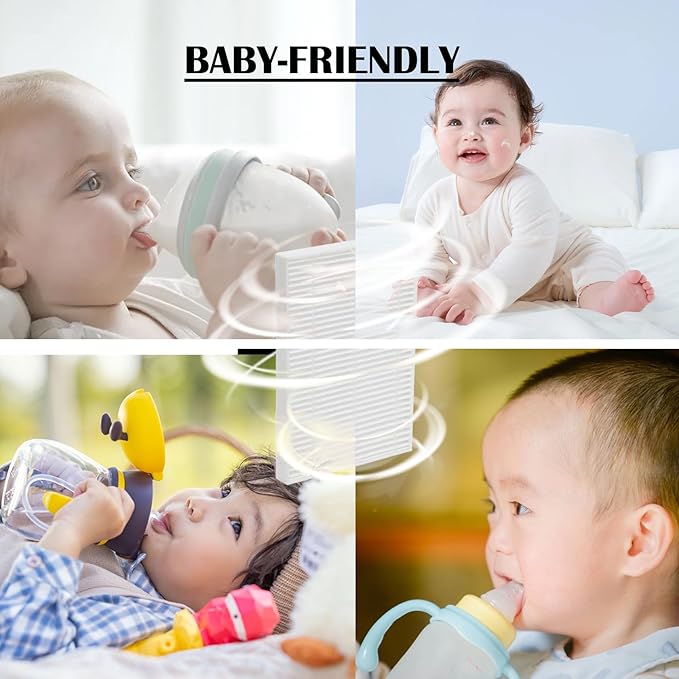KleanPal Pro Filter for Momcozy KleanPal Pro GROWNSY, MOMFANN & Papablic Baby Bottle Washer Sterilizer & Dryer HEPA 13 Replacement Filters Safe Quality - Captures up to 99% of Particles - 4 Pack