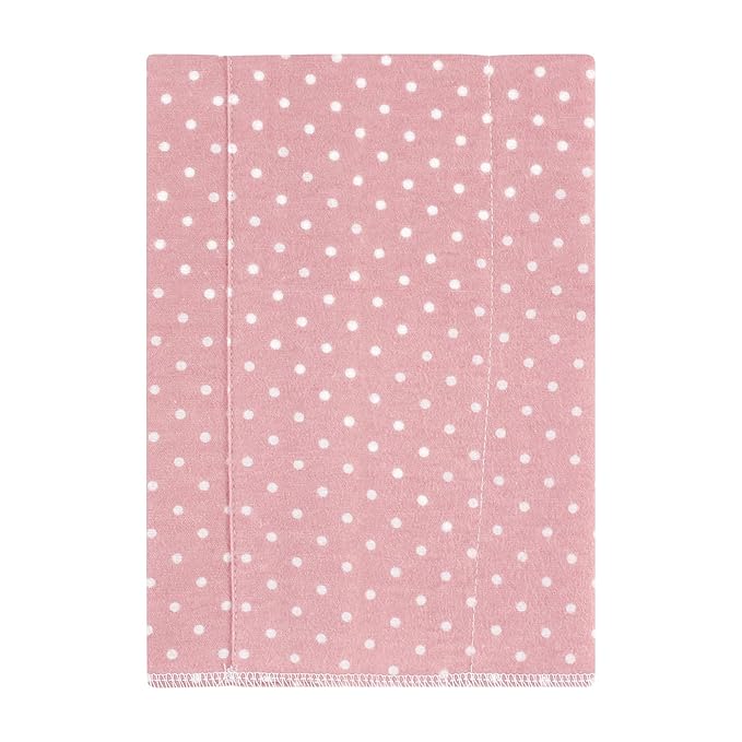 Hudson Baby Unisex Baby Cotton Flannel Burp Cloths, Blush Navy Floral 7-Pack, One Size