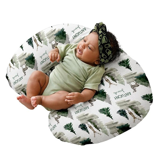 Dyoart Baby Nursing Pillow Cover,Personalized Comfortable Nursing Covers,Breastfeeding Pillow Slipcover for Bottle Feeding,Custom Gifts for Toddler Infant(one Size)