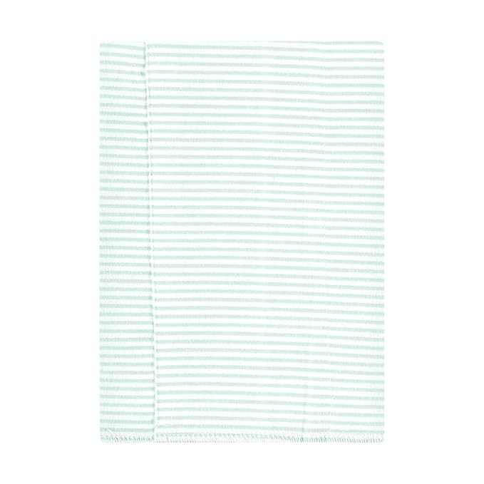 Hudson Baby Unisex Baby Cotton Flannel Burp Cloths, Eucalyptus 4-Pack, One Size