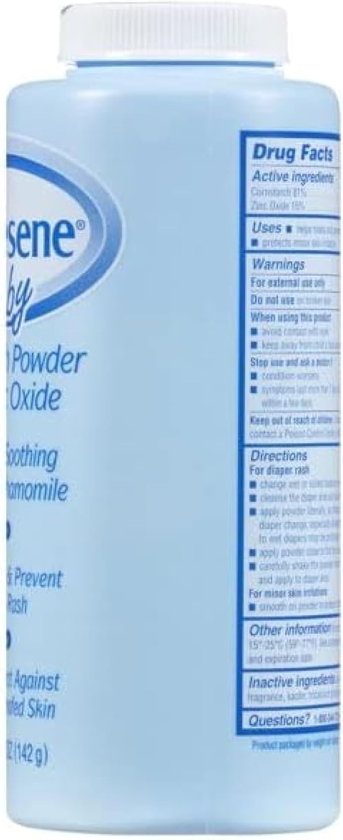 Caldesene Baby Cornstarch Powder with Zinc Oxide, 5 oz, 10-Pack