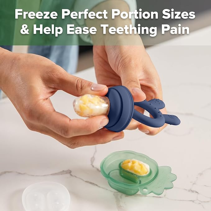 Haakaa Silicone Baby Fruit Food Feeder & Toddler Cup Combo