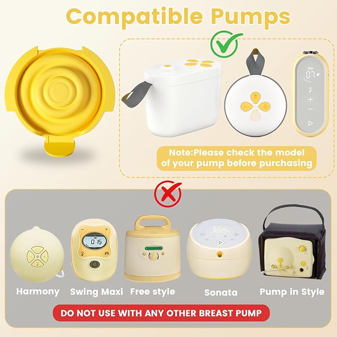 2pcs Silicone Membranes Compatible with Medela Pump Parts, Pump Replacement Diaphragm for PersonalFit Flex connectors,Pump in Style MaxFlow, Swing Maxi, Freestyle Flex Breast Pumps