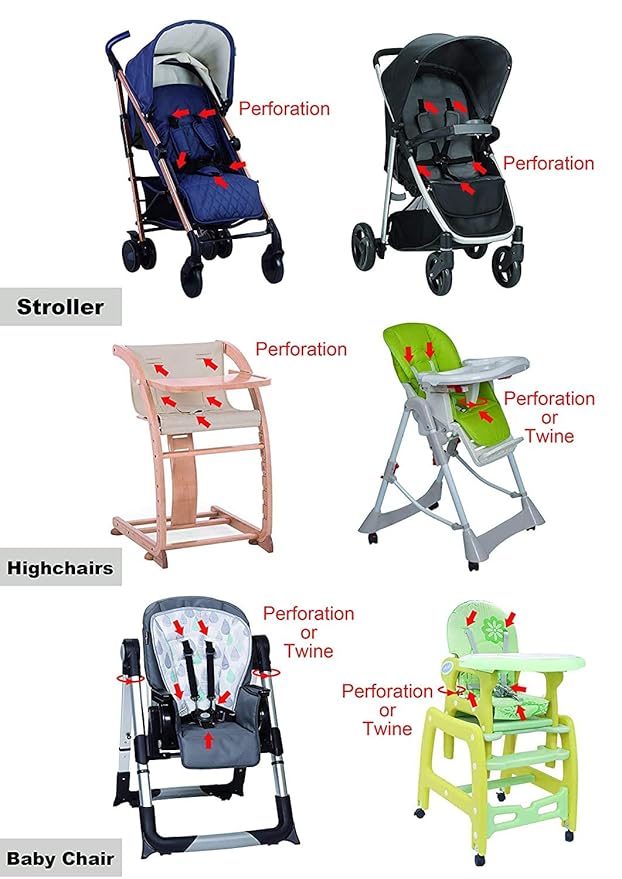 Topwon 5 Point Harness Baby Chair Stroller Safety Belt Pram Buggy Strap for Children High Chair/Pushchair/Booster Replacement…