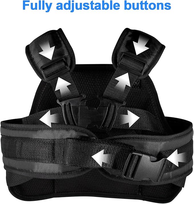 Adjustable Harness, Prevent Passengers from Falling for ATV,Snowmobile,Grey