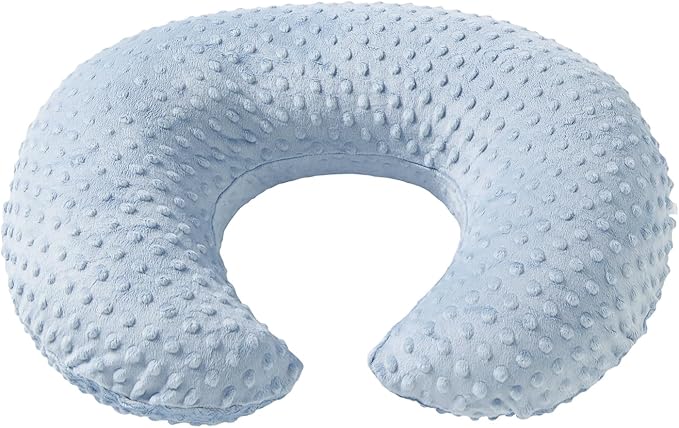 Dots Nursing Pillow Cover, Case Plush Breathable Breastfeeding Pillow Slipcover Fits Nursing Pillow, Super Soft Snug Positioners for Baby Boy Baby Girl (Cloud Blue)