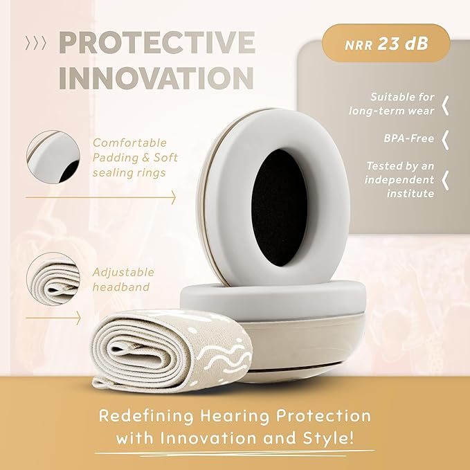 Schallwerk ® Mini+ Baby Ear Muffs – Infant Noise Cancelling Headphones, Toddler Ear Protection, Baby Headphones for Noise