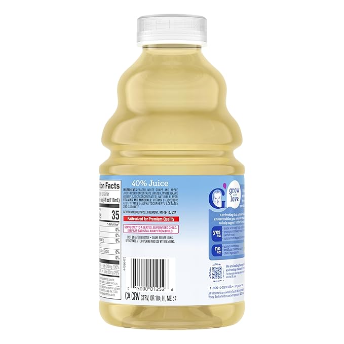 Gerber Graduates Fruit Splashers Juice, Strawberry Kiwi 32 Fl. Oz. (Pack of 4)