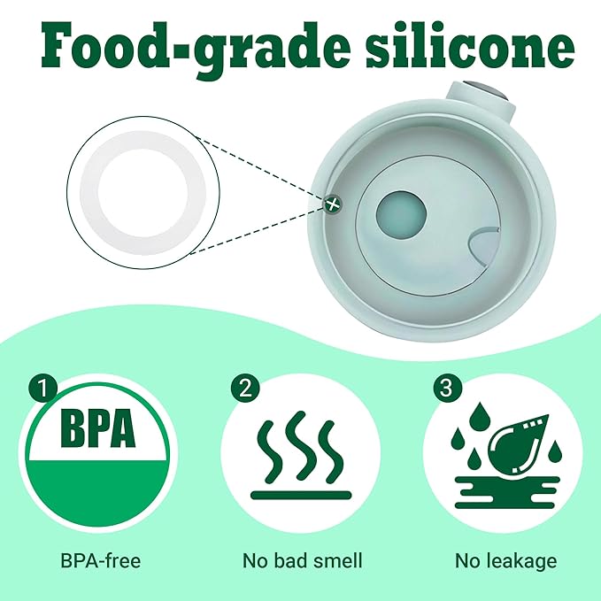 Bottle Warmer Replacement Parts for Momcozy, 4 Pack Seal Rings BPA-Free Silicone Bottle Warmer Gasket Compatible with Momcozy 17oz/500ml Portable Bottle Warmer
