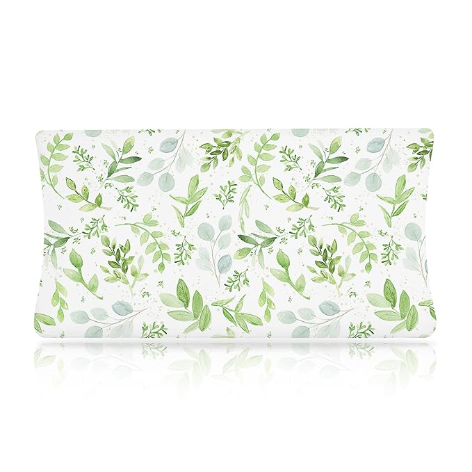 Boyoung Stretchy Changing Pad Cover Ultra Soft Cotton Changing Table Sheets Baby Diaper Changing Pad Cover Sheets for Girls Boys Fit 32""/34'' x 16""Pad, Purple Flower